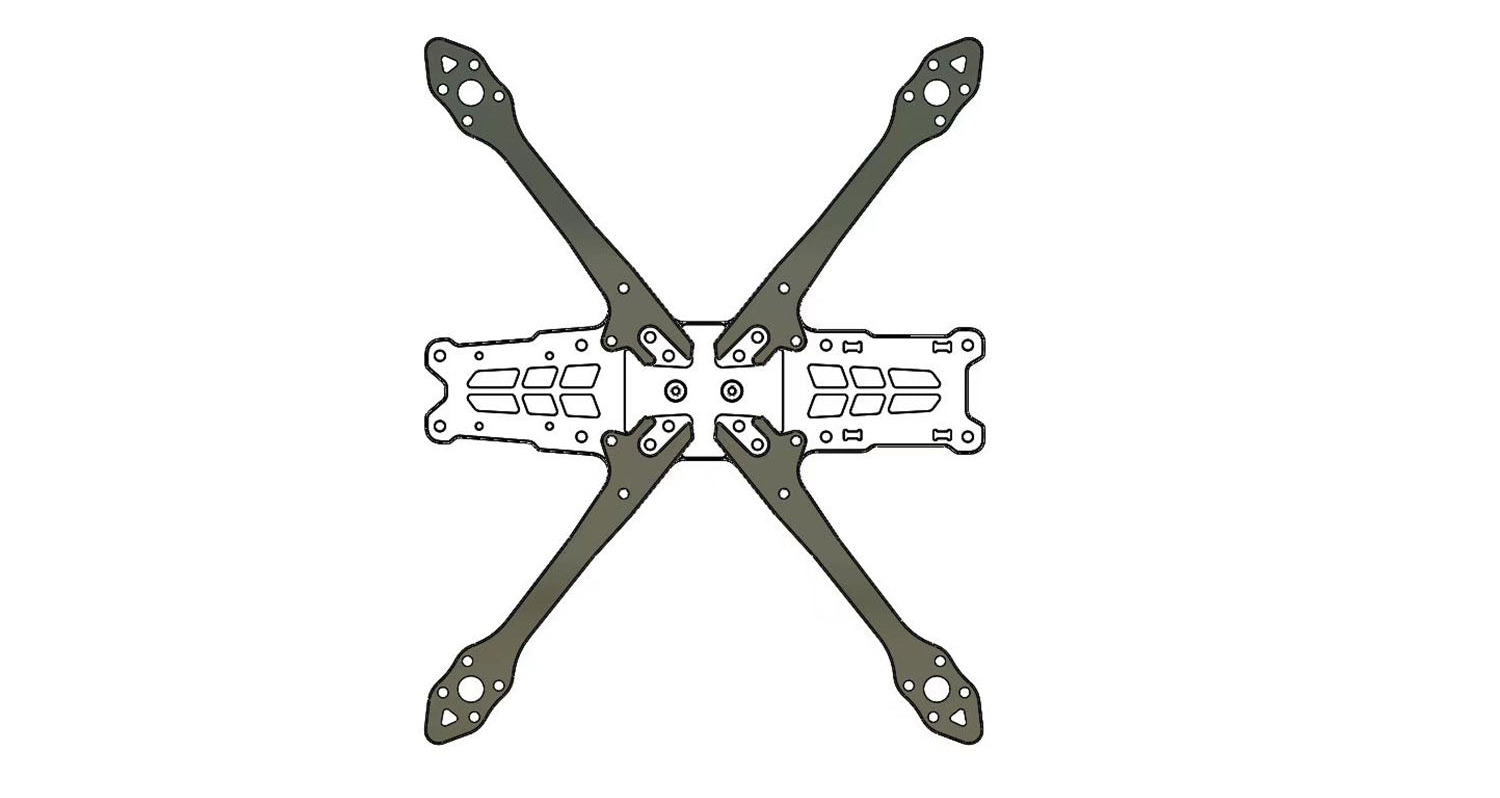 SPEED 215D Drone accessories Multi-layer fuelinjection FPV drone frame