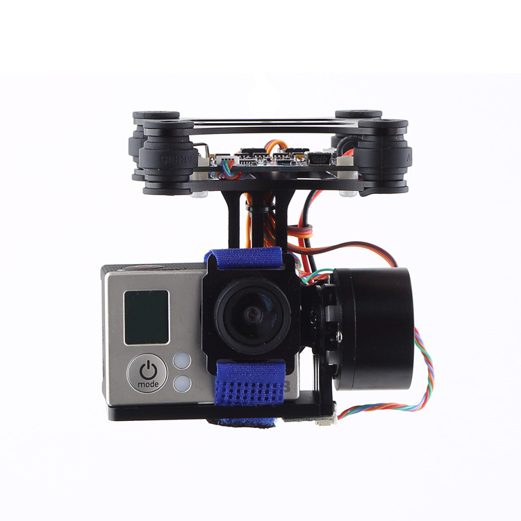 FPV drone camera Gopro3 brushless gimbal two-axis brushless gimbal suitable for DJI Elf
