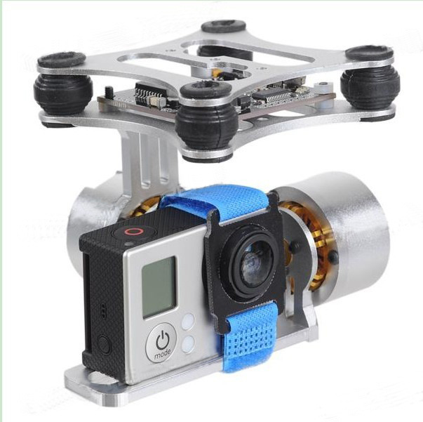 FPV drone camera Gopro3 brushless gimbal two-axis brushless gimbal suitable for DJI Elf
